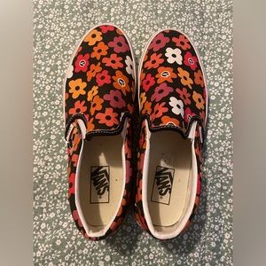Vans Slip-On Flower Shoes